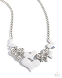 Room in My Heart for More White ✧ Heart Necklace