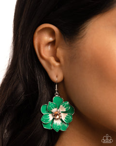 Earrings Fish Hook,Green,Tropical Treasure Green ✧ Earrings