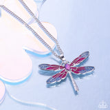 DRAGONFLY to the Sky Purple ✧ Necklace