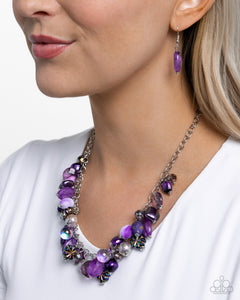 Necklace Short,Purple,Offbeat Ofrenda Purple ✧ Necklace
