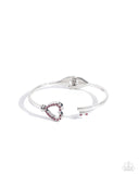 The Key to Romance Pink ✧ Heart Hinged Bracelet