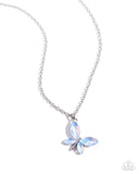 Aerial Aria Blue ✧ Butterfly Opalescent Necklace