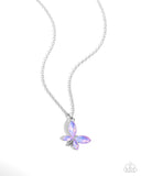 Aerial Aria Purple ✧ Butterfly Opalescent Necklace