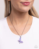 Aerial Aria Purple ✧ Butterfly Opalescent Necklace