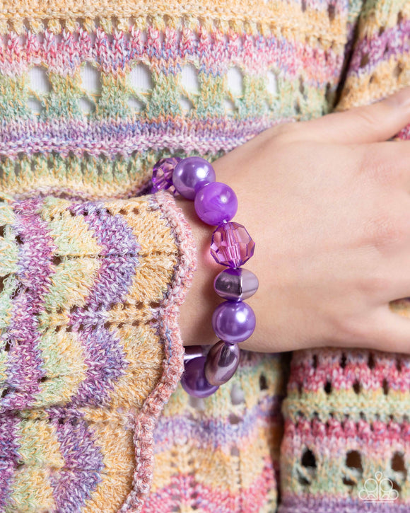 Plentiful Pigment Purple ✧ Stretch Bracelet