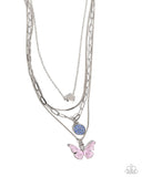 Whimsical Wardrobe Pink ✧ Butterfly Heart Necklace