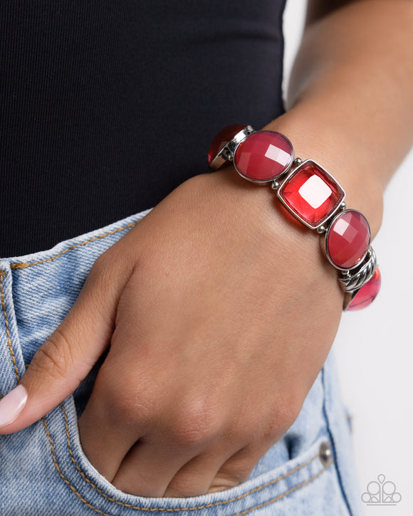 Glassy Generosity Pink ✧ Stretch Bracelet