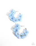 Petaled Pageant Blue ✧ Hoop Earrings