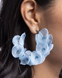 Petaled Pageant Blue ✧ Hoop Earrings