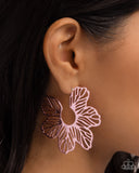 Floral Fame Pink ✧ Hoop Earrings