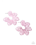 Floral Fame Pink ✧ Hoop Earrings