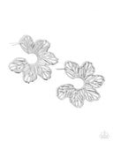 Floral Fame Silver ✧ Hoop Earrings