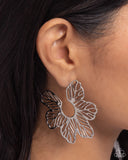Floral Fame Silver ✧ Hoop Earrings