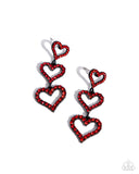 Sweetheart Succession Red ✧ Heart Earrings