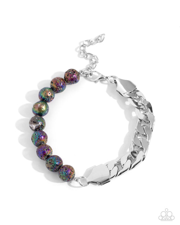 Foiled Feature Multi ✧ Oil Spill Lava Bracelet