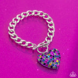 Enamored Elegance Purple ✧ Heart Toggle Bracelet