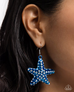 Blue,Earrings Fish Hook,Starfish,Skilled Starfish Blue ✧ Earrings