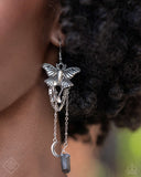 Moth Master Silver ✧ Moon, Star, & Hematite Earrings