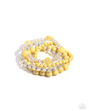 Rosy Retrospection Yellow ✧ Stretch Bracelet