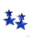 Patriotic Promise Blue ✧ Star Post Earrings