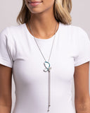 Focused Flutter Blue ✧ Butterfly Necklace