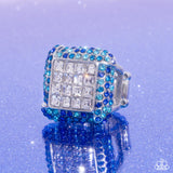 Medium SQUARE Blue ✧ Ring