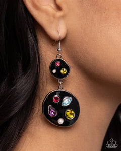 Black,Earrings Fish Hook,Multi-Colored,Gallery Genius Black ✧ Earrings