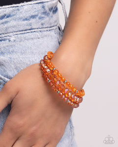 Bracelet Coil,Favorite,Orange,Cultured Cause Orange ✧ Coil Bracelet