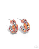 Dazzling Destiny Orange ✧ Hoop Earrings