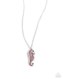 Seahorse Sailor Pink ✧ Iridescent Necklace