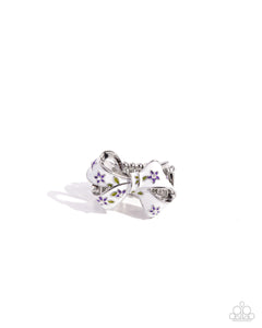 Favorite,Purple,Ring Wide Back,White,BOW Caution to the Wind Purple ✧ Ring