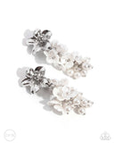 Bouquet Bling White ✧ Clip-On Earrings