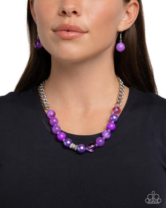 Necklace Short,New,Purple,Opulent Opacities Purple ✧ Necklace