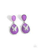 BRIGHT This Sway Purple ✧ Butterfly Post Earrings