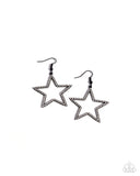 Streamlined Stars Black ✧ Earrings