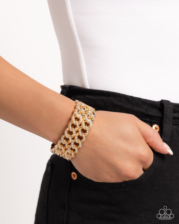 Braided Bandit Gold ✧ Hinged Bracelet