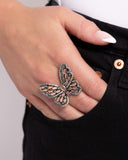 Were Soarin Flyin Copper ✧ Iridescent Butterfly Ring