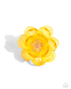 Ring Wide Back,Yellow,Petal Privilege Yellow ✧ Ring