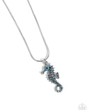 Seahorse Shanty Blue ✧ Iridescent Necklace