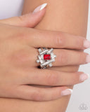 Tastefully Tilted Red ✧ Ring