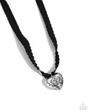 Fabricated Finesse Black ✧ Heart Necklace