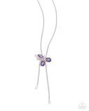 FLORAL Values Purple ✧ Bolo Necklace