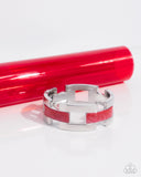 Modern Merger Red ✧ Hinged Bracelet