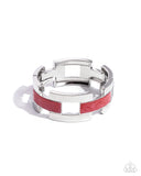 Modern Merger Red ✧ Hinged Bracelet