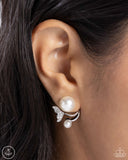 Modular Mermaid White ✧ Post Jacket Earrings