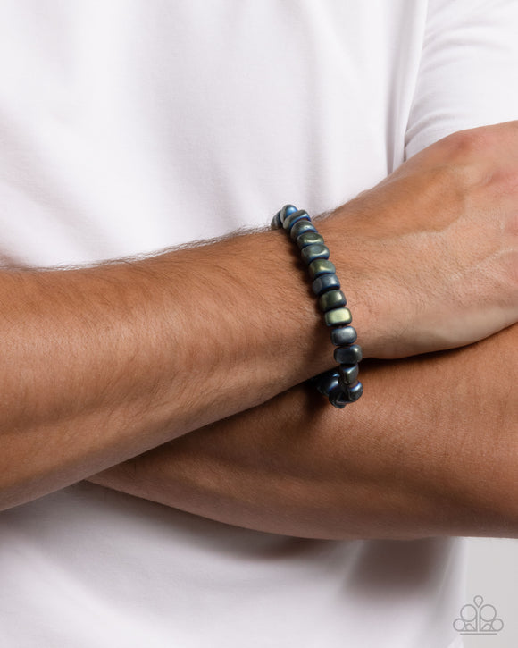 Matte Motivation Green ✧ Metallic Stretch Bracelet