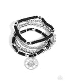 Nuanced Navigator Black ✧ Stretch Bracelet