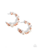 Playful Pearls Copper ✧ Hoop Earrings