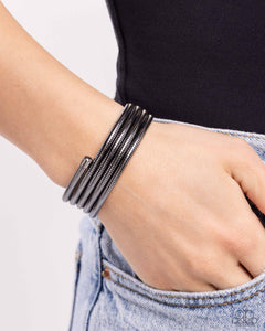 Black,Bracelet Coil,Favorite,Gunmetal,Coiled Command Black ✧ Coil Bracelet