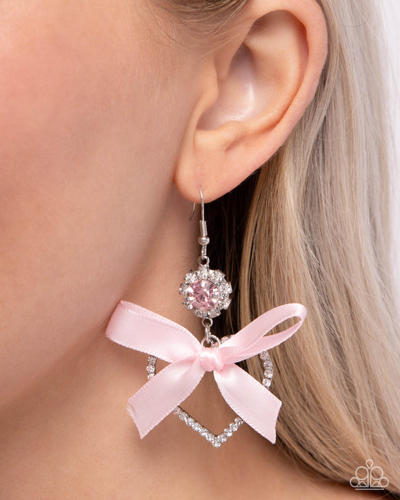 Kawaii Keepsake Pink ✧ Heart Earrings